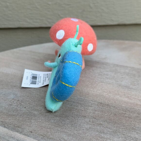 2024 Spritz Easter Figure Decor Mushroom & Snail Pairs Fabric Duo Tabletop New - Picture 5 of 8